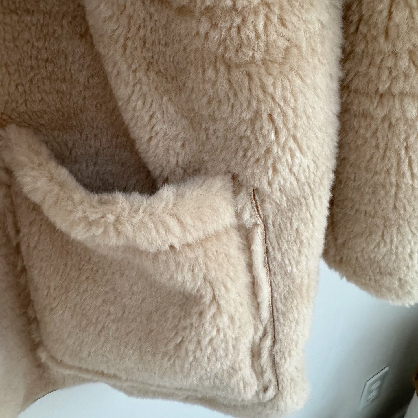 Reversible shearling jacket (brown, black)