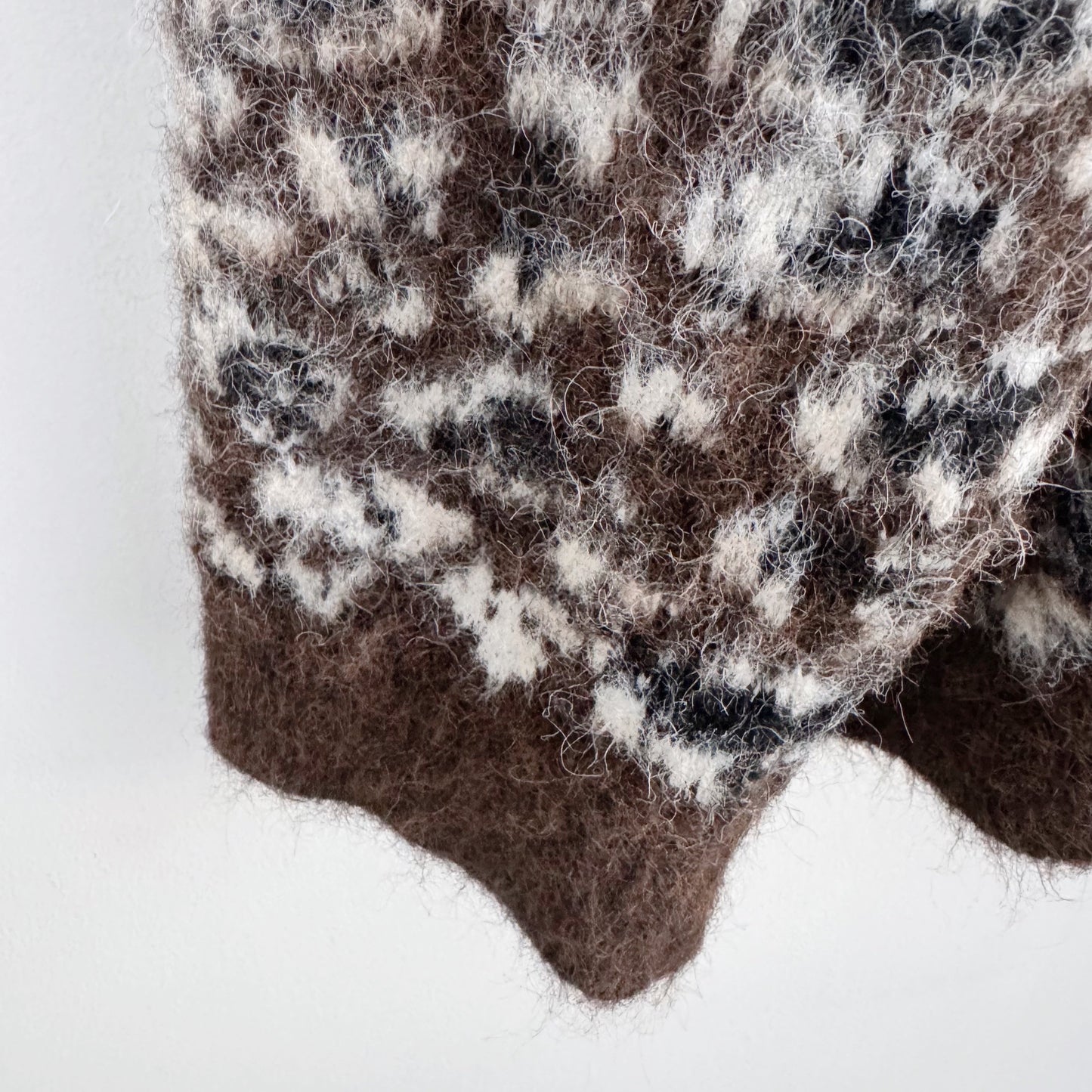 Oversized Leopard Print Cardigan (ivory , brown)