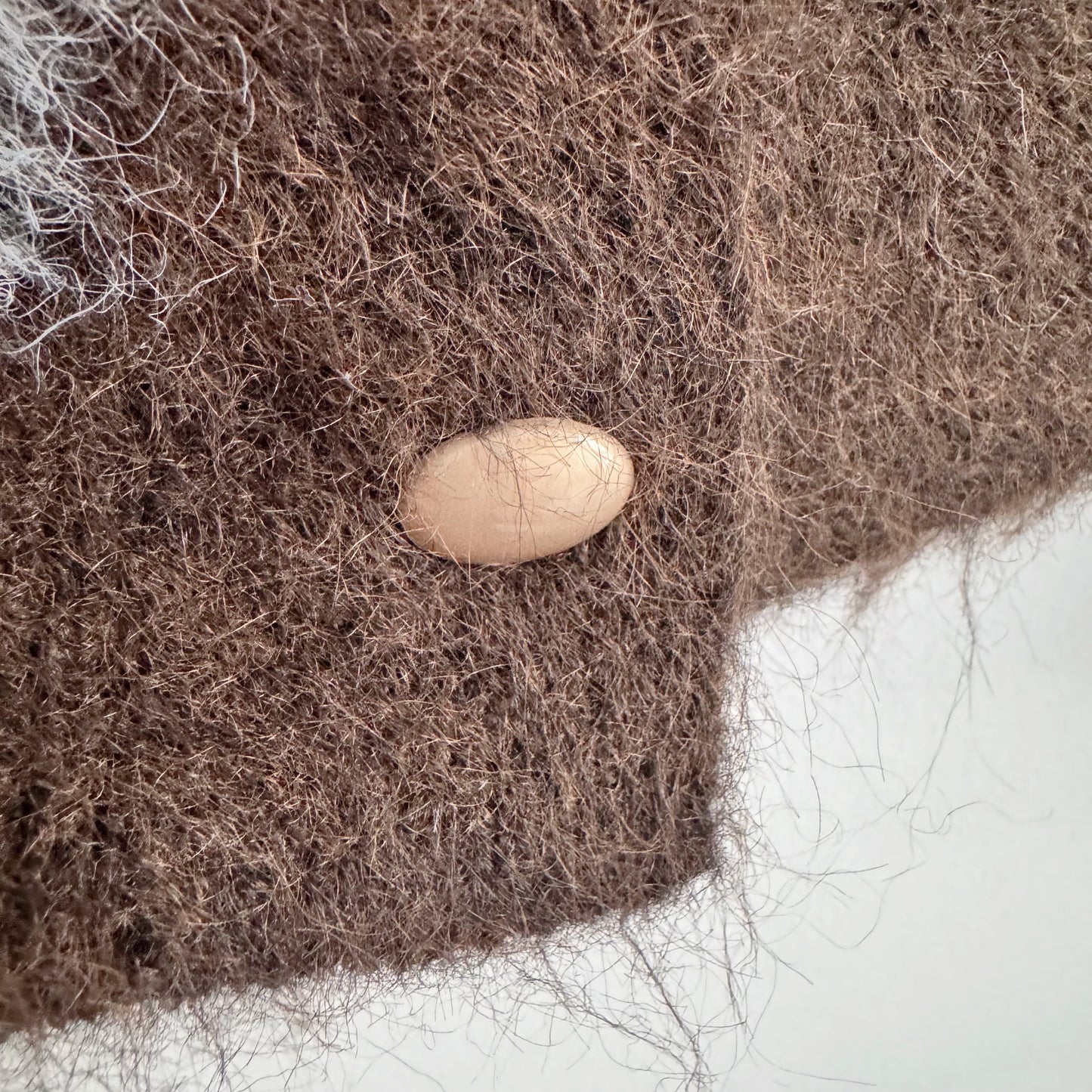 Oversized Leopard Print Cardigan (ivory , brown)