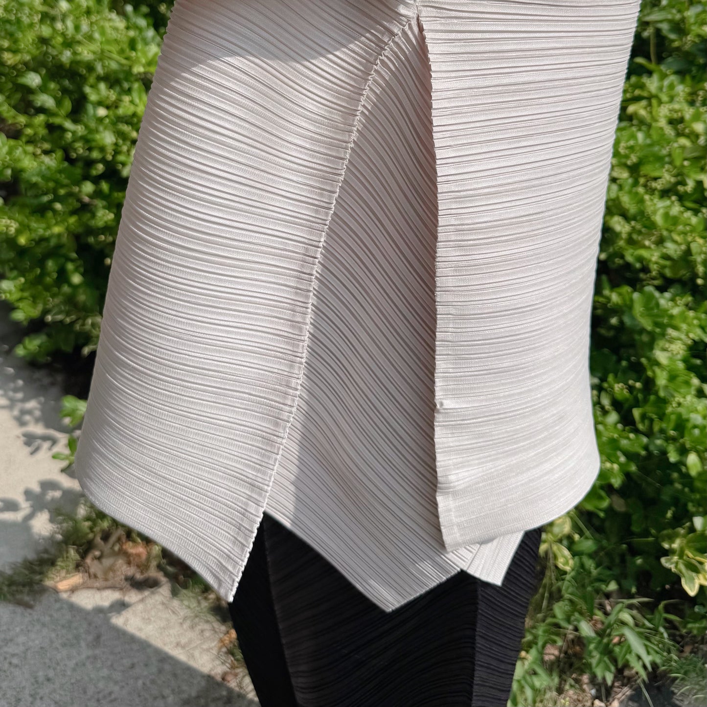 PLEATS VOLUME SHORT-SLEEVE TOP(Pink, Ivory, Black)