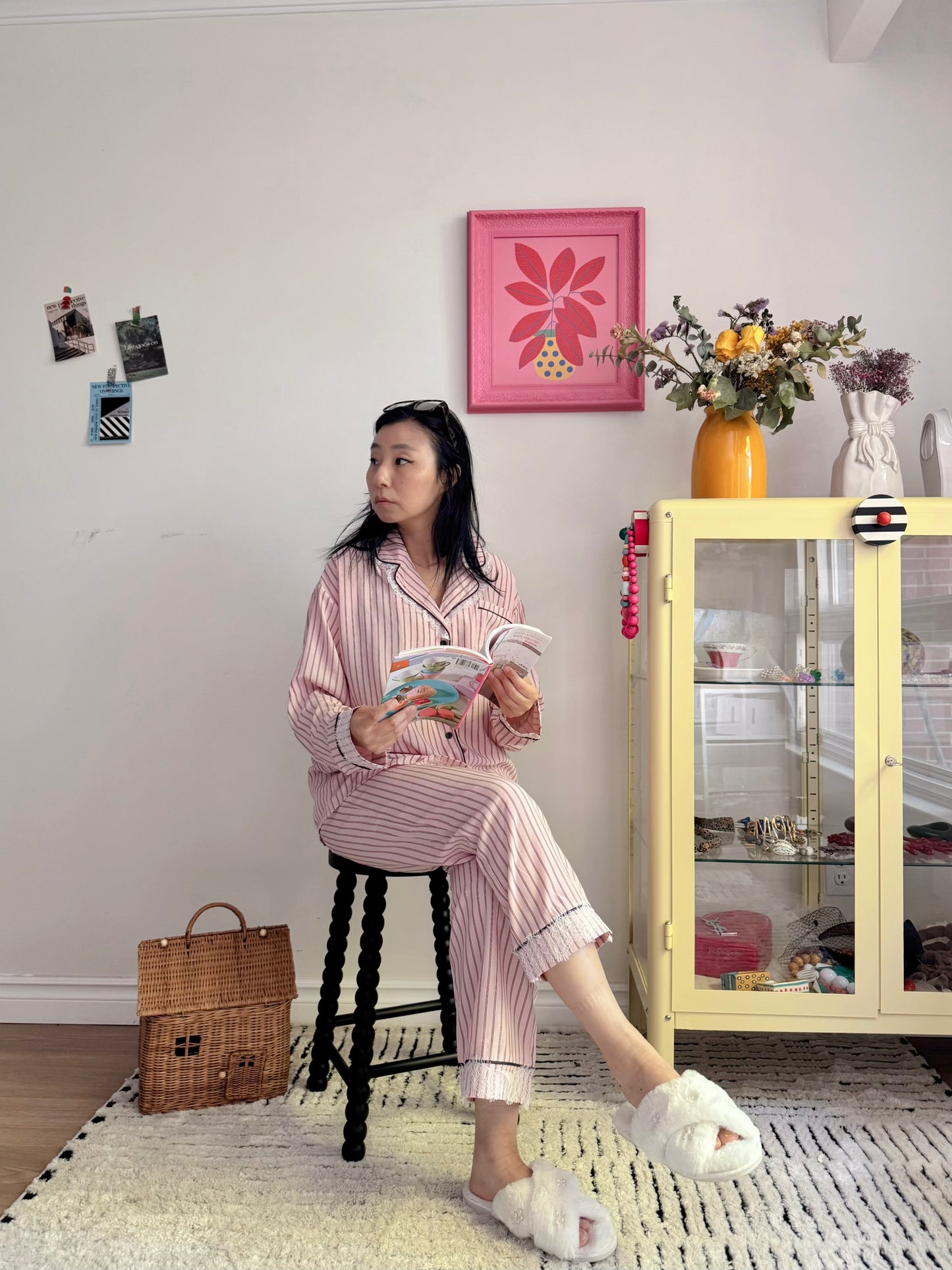 Pink Lace Pajama Set