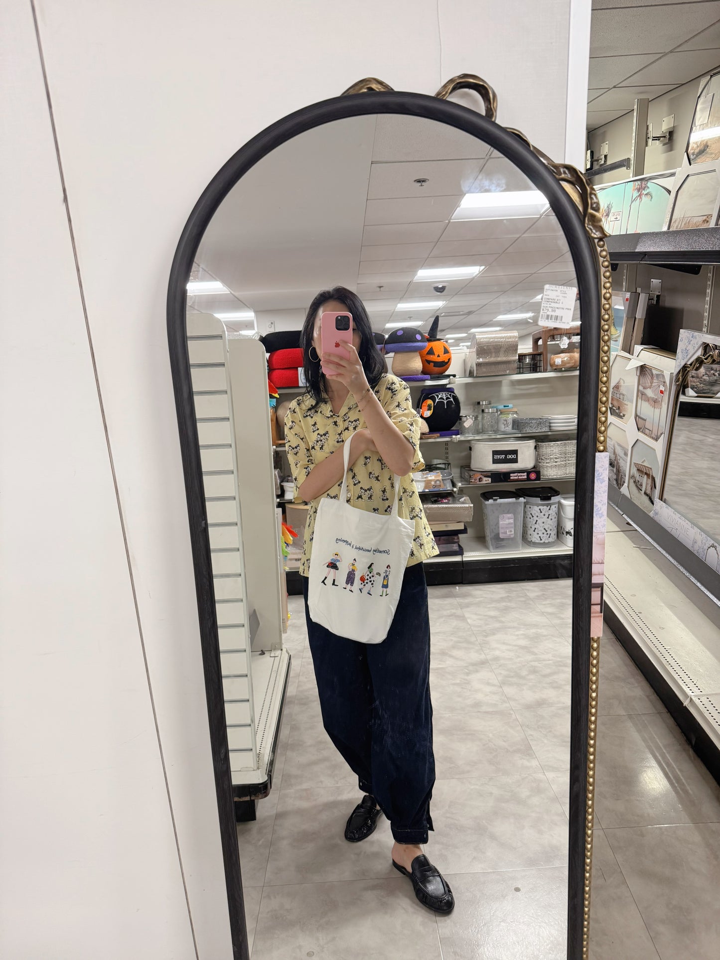 Something Beautiful Embroidered Tote Bag