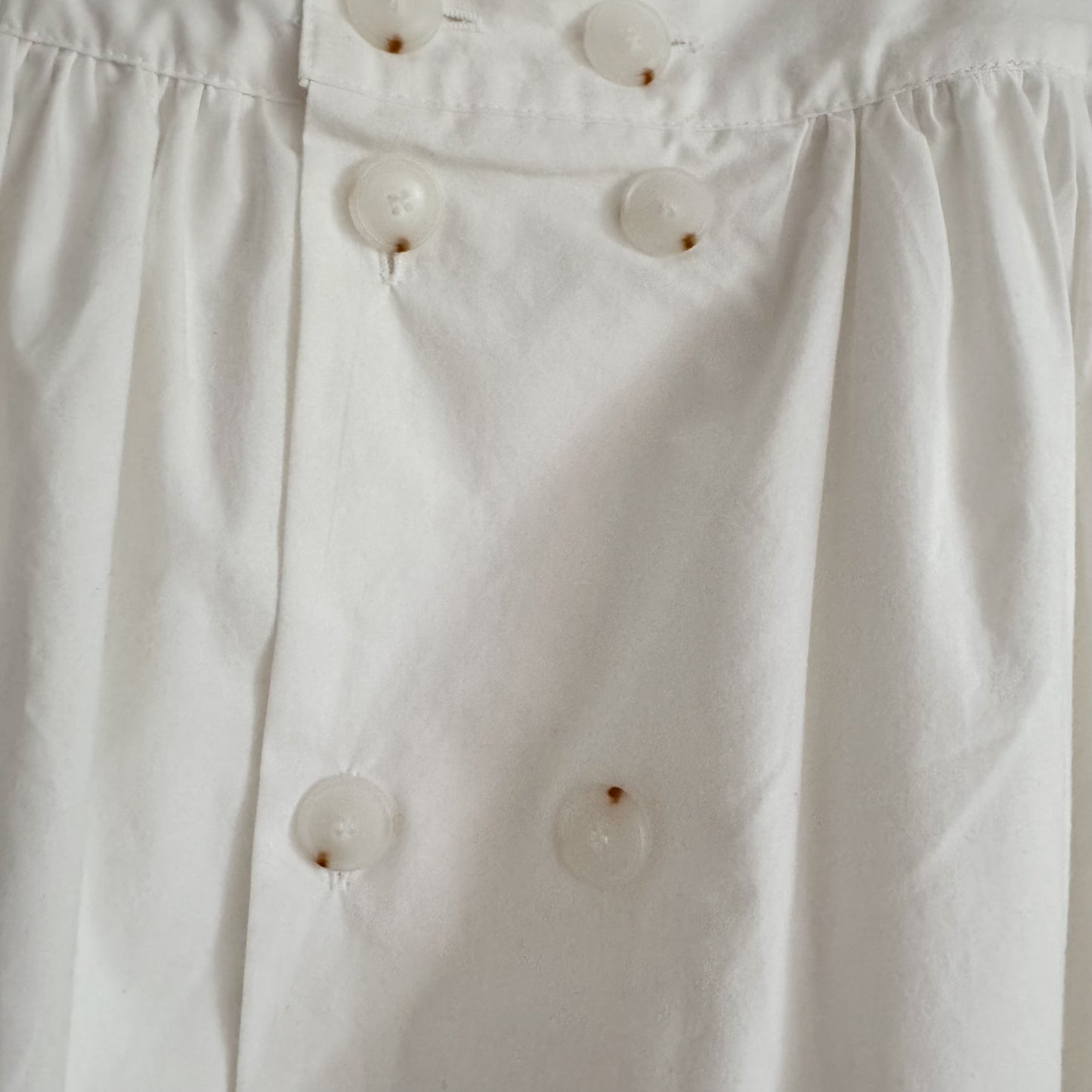 Double Button Skirt(  Beige, ivory, black)
