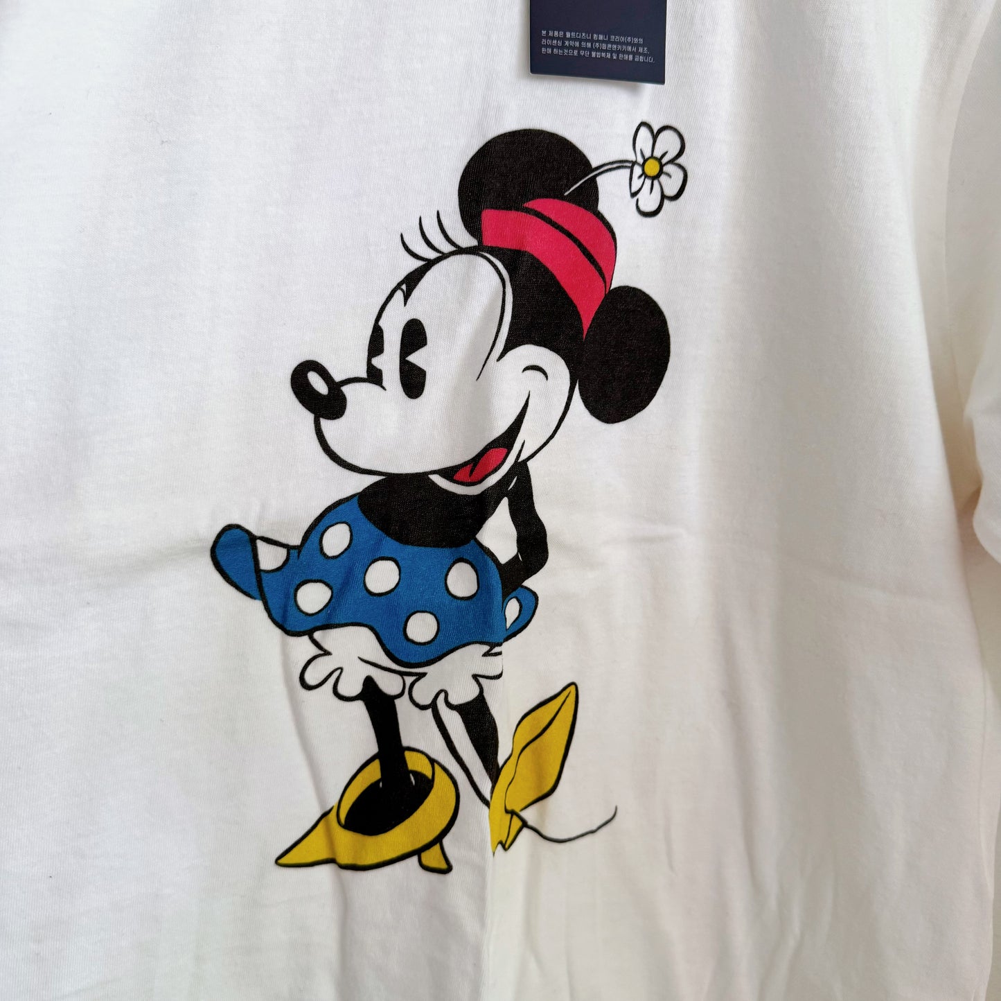 Retro Minnie Ringer Tee (white, blue)