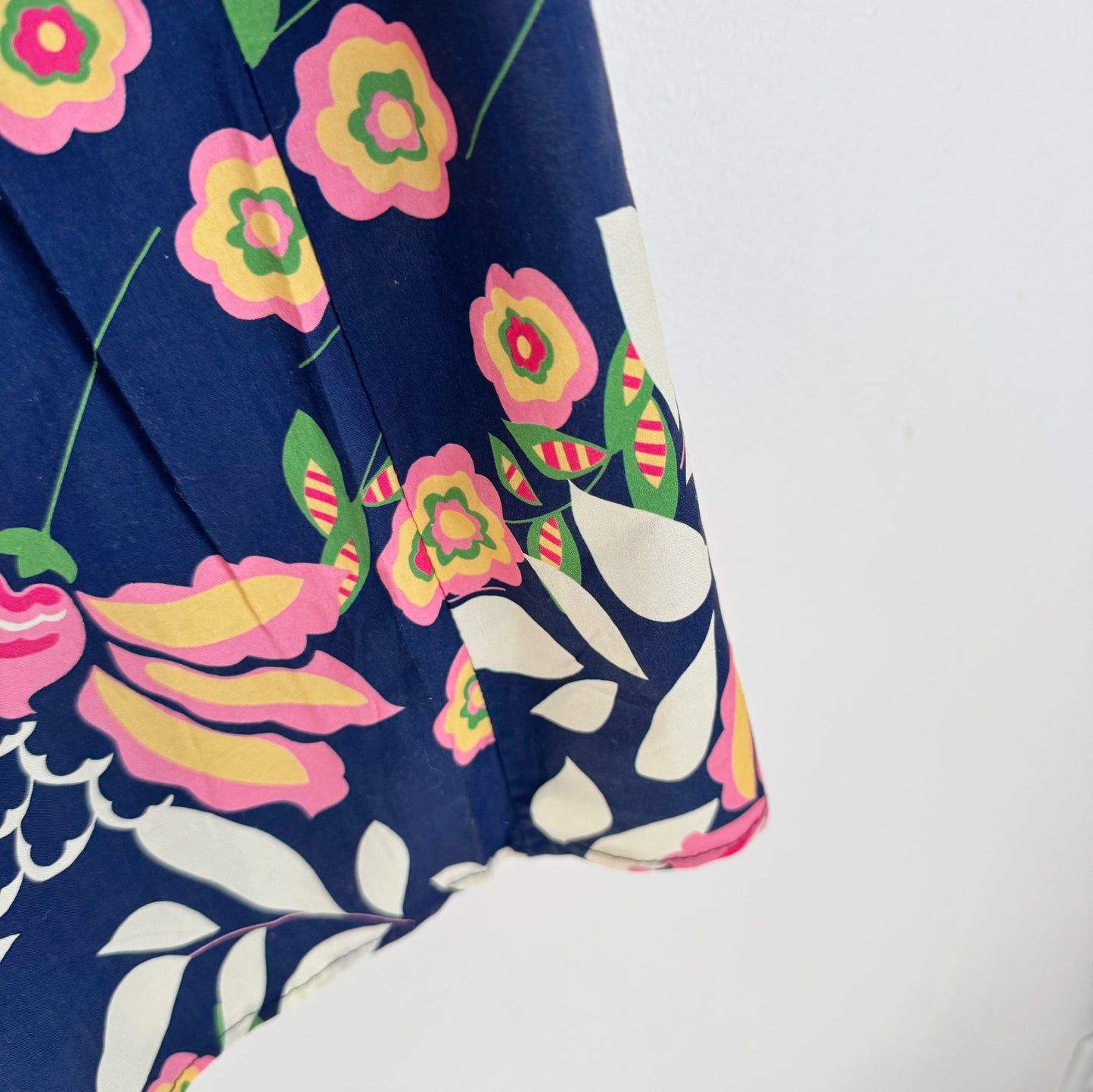 Flower banding skirt (blue, navy)