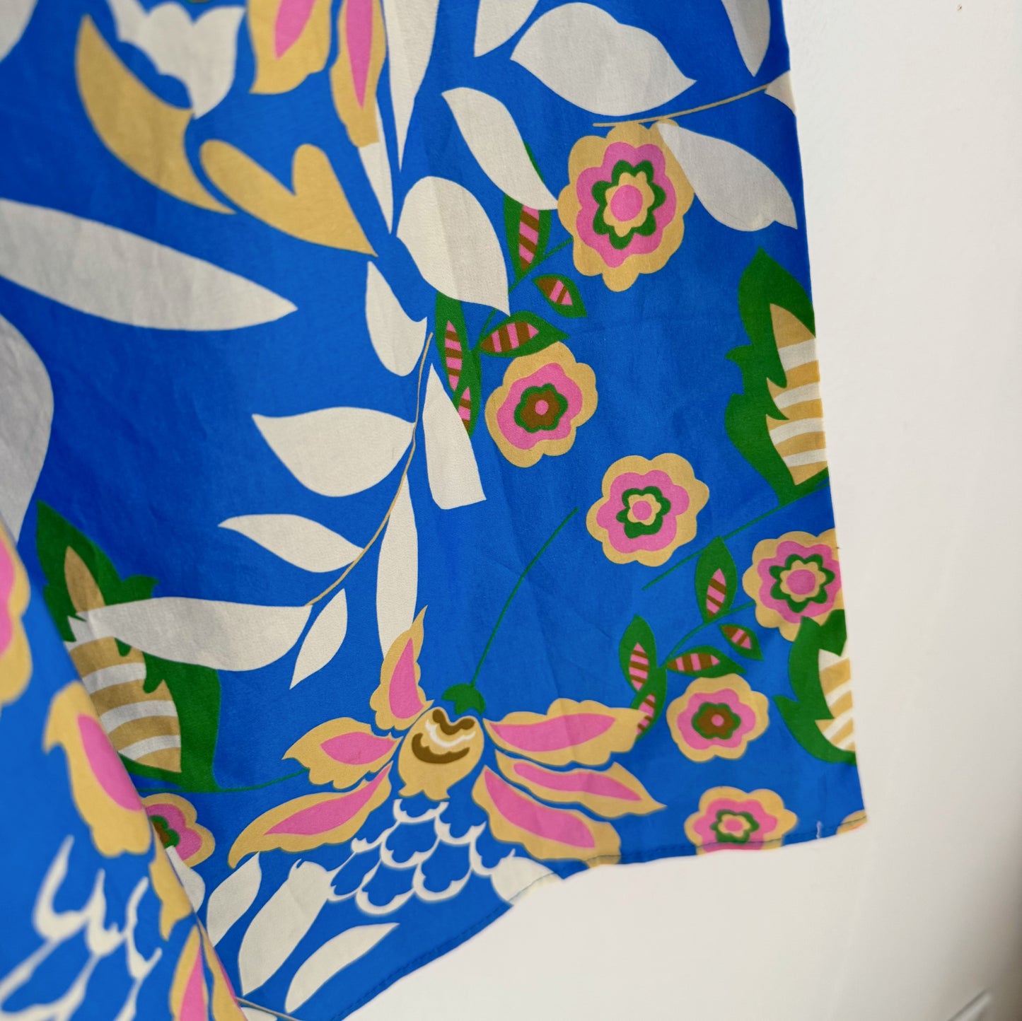 Flower banding skirt (blue, navy)