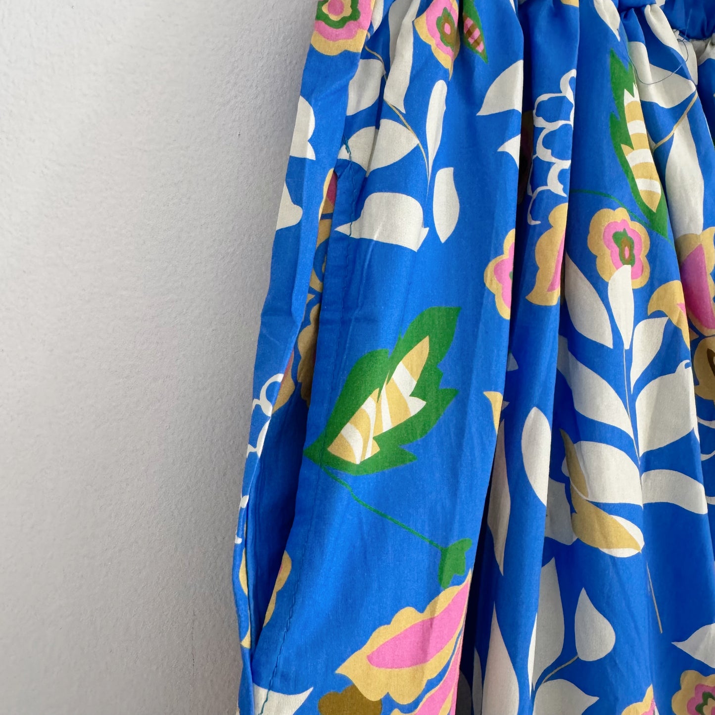 Flower banding skirt (blue, navy)