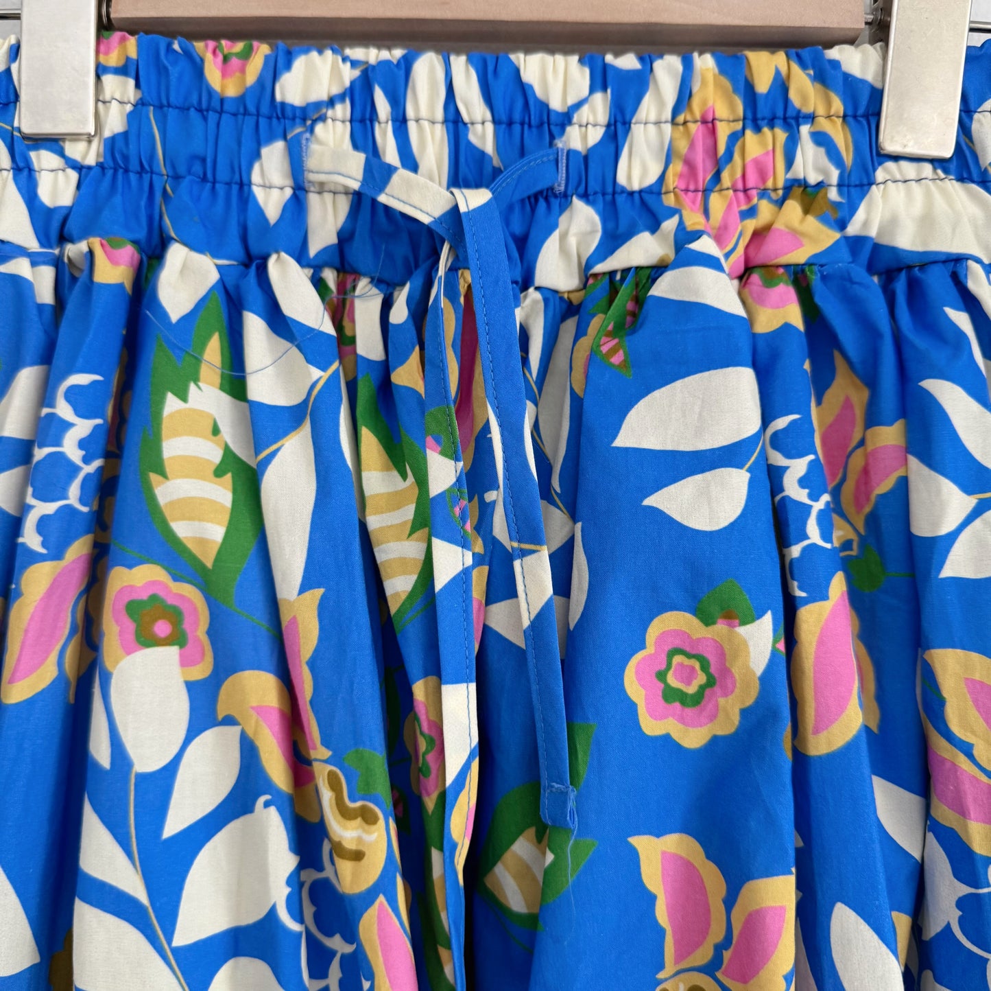 Flower banding skirt (blue, navy)