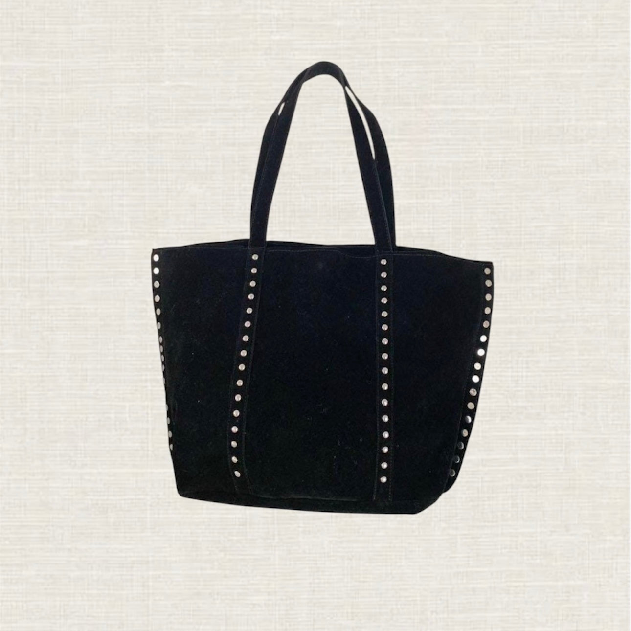 suede studded shoulder bag (brown, red, black)